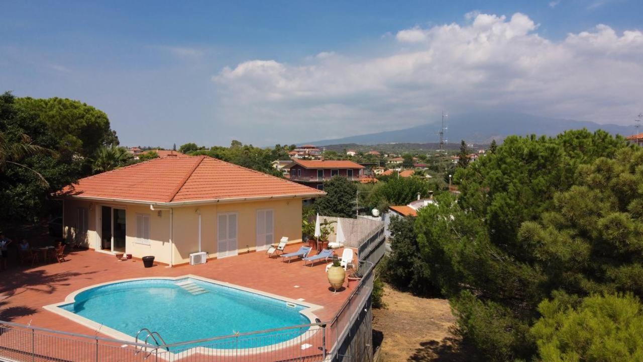 Holiday flower villa panoramica sul golfo di Catania Misterbianco Esterno foto